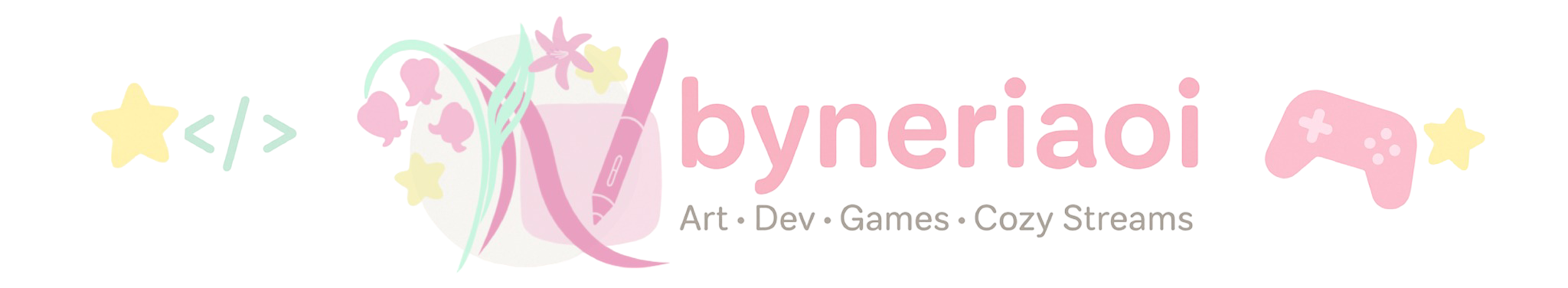 byneriaoi logo of Nerine Aoi, indie developer, designer and illustrator